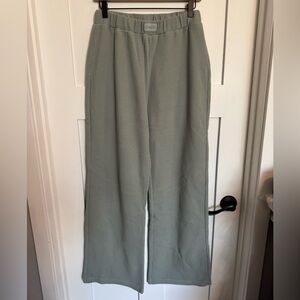 Comfrt Waffle Lounge Pant - sage green - size large